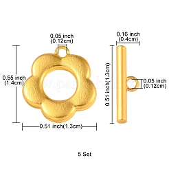 合金マンテル  花  マットゴールドカラー  花：14x13x2mm  バー：4x13x2mm  穴：1.2mm&nbsp;FIND-YW0002-23MG