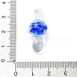 Transparent Handmade Lampwork Pendants&nbsp;LAMP-T021-14F