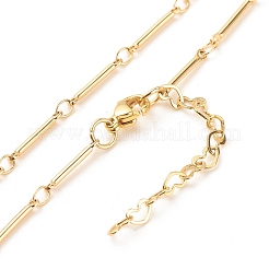 Christmas Tree Shell Pearl & Glass Braided Pendant Necklace with Bar Link Chains&nbsp;NJEW-TA00028