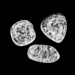 透明なクラックルアクリルビーズ  混合図形  透明  7~12x8~15x5~7mm  穴：1.4mm&nbsp;AC-CBA7340-10