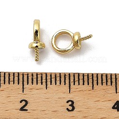 Rack Plating Brass Pendant Bails&nbsp;KK-S397-22G