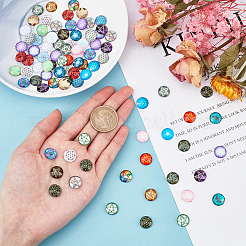 Glass Cabochons&nbsp;GLAA-WH0025-28