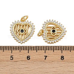 Brass Micro Pave Cubic Zirconia Pendants&nbsp;ZIRC-I367-11G-09