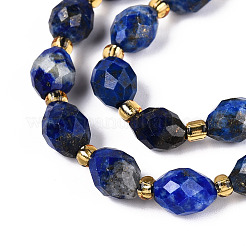 Natural Lapis Lazuli Beads Strands&nbsp;G-N342-35-8x6-10