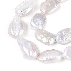 Natural Baroque Keshi Pearl Beads Strands&nbsp;PEAR-S020-D05-01