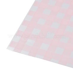 防水ギフト＆フラワーラッピングペーパー  タータン柄の正方形  ミスティローズ  580x580mm  20sheets /バッグ&nbsp;DIY-G038-01G