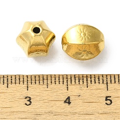304ステンレススチールビーズ  太陽と花  ゴールドカラー  11x10mm  穴：1.6mm&nbsp;STAS-I305-130G