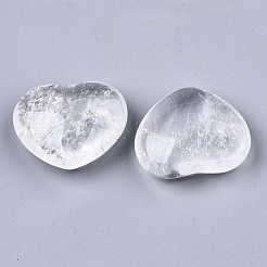 Natural Quartz Crystal Heart Love Stone&nbsp;G-N0326-56J