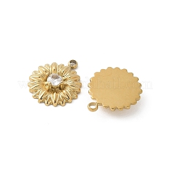 304 Stainless Steel Rhinestone Pendants&nbsp;STAS-Z122-41G