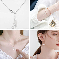 海のテーマ  ステンレススチールペンダント  混合図形  ステンレス鋼色  11.4~24.5x7~17.5x1mm  穴：1.4~1.6mm  20個/箱&nbsp;STAS-SC0001-42P