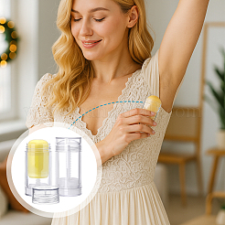 Plastic Twist Up Deodorant Bottles&nbsp;CON-WH0115-16