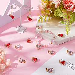 2Sets 2 Colors Alloy Rhinestone Pendants&nbsp;FIND-SC0015-76