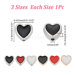 90Pcs 6 Styles Alloy Enamel Beads&nbsp;ENAM-AR0001-93