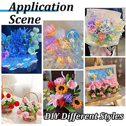 112Pcs 8 Colors DIY Plush Sticks&nbsp;FIND-SC0022-36