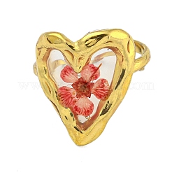 Brass Adjustable Rings for Women&nbsp;RJEW-G265-10G-C03