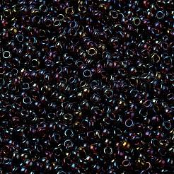 MIYUKIラウンドロカイユビーズ  日本製シードビーズ  （rr3738)派手な裏地付きブランデー  8/0  3mm  穴：1mm  約422~455個/10g&nbsp;X-SEED-G008-RR3738