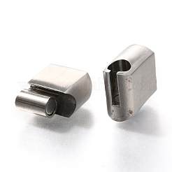 変色しにくい304ステンレススチール製のマグネット留め具と接着端  カーブ四角形  ステンレス鋼色  23.5x13.5x8mm  穴：6x11.5mm&nbsp;STAS-C020-09P