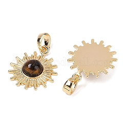 Natural Tiger Eye Pendants&nbsp;KK-Q030-21B-G