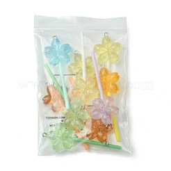 10Pcs Luminous Translucent Resin Big Pendants&nbsp;FIND-FS0002-91C