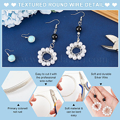 999 Fine Silver Sterling Silver Wire&nbsp;STER-WH0008-04A-S