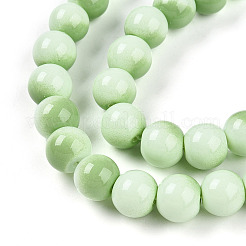 Baking Paint Glass Beads Strands&nbsp;DGLA-N012-10mm-04