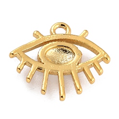 Golden Brass Enamel Pendants&nbsp;KK-P197-12B-G