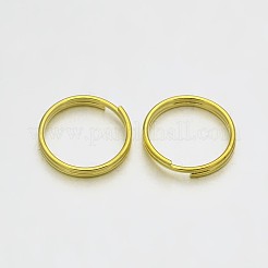 真鍮スプリットリング  ダブルループ丸カン  ゴールドカラー  9x1.5mm  内径：8mm&nbsp;KK-E647-09G-9mm