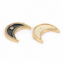 Brass Micro Pave Colorful Cubic Zirconia Pendants&nbsp;KK-S356-298B-NF