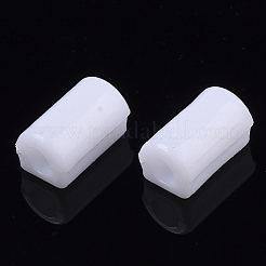 プラスチックチューブビーズとして  毛髪パーツ  DIYヘアタイアクセサリー  ホワイト  8.5x5x4.5mm  内径：2mm  約4000個/袋&nbsp;FIND-T064-001B-02