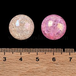クリアクラックアクリルビーズ  ラウンド  ABカラーメッキ  ミックスカラー  15.5mm  穴：2.5mm  210のPCについて&nbsp;AC-CBA4496-05E