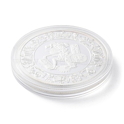 Rusting Silver Alloy Challenge Coin&nbsp;AJEW-XCP0002-71B