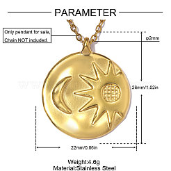 304 Stainless Steel Pendants&nbsp;SA-OY002-09G