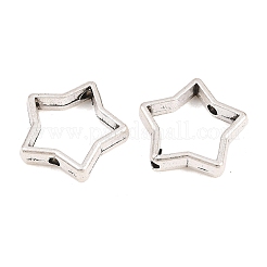 チベットスタイル合金ビーズフレーム  スター  アンティークシルバー  14.5x15.5x3mm  穴：1.6mm  インナーサイズ：12x12mm&nbsp;FIND-E054-10AS