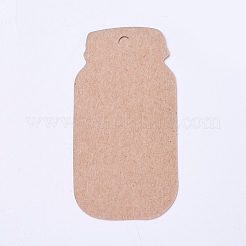 クラフト紙の値札  ボトル  バリーウッド  6.5x3.5x0.05cm  穴：0.4のCM&nbsp;DIY-WH0143-40