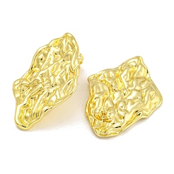 ラックメッキ真鍮スタッドピアス  カドミウムフリー＆鉛フリー  18KGP本金メッキ  38x26.5mm&nbsp;EJEW-I313-11G