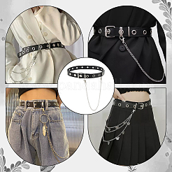 Punk Gothic PU Leather Belts&nbsp;AJEW-WH0515-43P