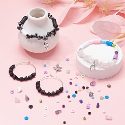 Mixed Stone & Glass Seed & Polymer Clay Beads DIY Jewelry Set Making Kit&nbsp;DIY-YW0004-73