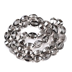 電気メッキガラスビーズセット  涙の形  グレー  15x11.5~12x10~10.5mm  穴：1.2mm  約39~40個/連  23.62~23.94インチ（60~60.8cm）&nbsp;EGLA-T028-01I