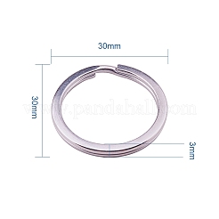 304 Stainless Steel Split Key Rings&nbsp;STAS-PH0005-01