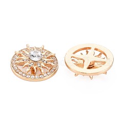 Rack Plating Alloy Crystal Rhinestone Cabochons&nbsp;PALLOY-S143-16