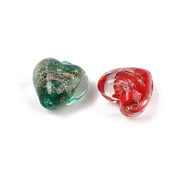 Handmade Gold Sand Lampwork Beads&nbsp;LAMP-T030-02M