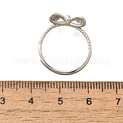 Rhodium Plated 925 Sterling Silver Adjustable Rings&nbsp;RJEW-D300-01P