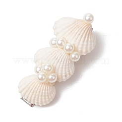 Cowrie Shell Shape Iron Flat Alligator Hair Clips&nbsp;PHAR-JH00125