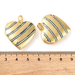 Rack Plating Brass Locket Pendant&nbsp;KK-H486-04G-01