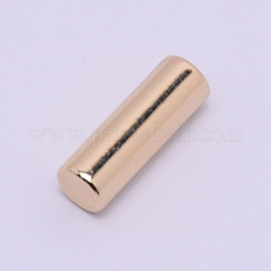 亜鉛合金エンドキャップ  コラム  ゴールドカラー  19.5x6mm  穴：2mm  内径：4mm&nbsp;PALLOY-WH0072-42G
