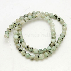 Natural Sesame Jasper/Kiwi Jasper Beads Strands&nbsp;G-G149-10mm-3