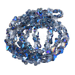 Electroplate Transparent Glass Beads Strands&nbsp;EGLA-N002-20A-D03