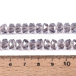 Electroplate Transparent Glass Beads Strands&nbsp;EGLA-N022-04A-D15