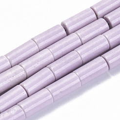 天然石瑪瑙ビーズ連売り  染め  コラム  ミックスカラー  8.5x4mm  穴：1mm  約47個/連  15.7インチ&nbsp;G-S286-01