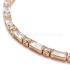 Cubic Zirconia Classic Tennis Bracelets for Girl Women&nbsp;BJEW-F417-06-RS